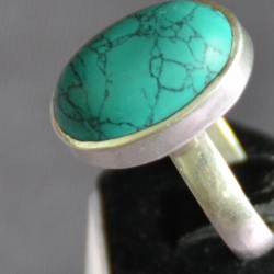 Цэнхэр өнгийн оюу шигтгээтэй бөгж