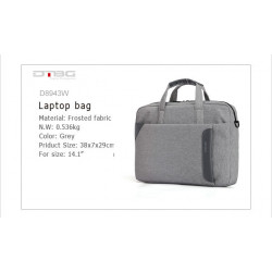 DTBG брендын DTD8130W 14.1-inch  Ажил хэрэг, Зөөврийн компьютерын цүнх - Саарал