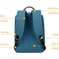 DTBG брендын DTD8173W 15.6-inch Ажил хэрэг, Зөөврийн компьютерын цүнх - Хөх, Хар DTBG брендын DTD8173W 15.6-inch Ажил хэрэг, Зөөврийн компьютерын цүнх - Хөх, Хар