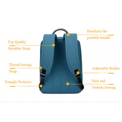 DTBG брендын DTD8173W 15.6-inch Ажил хэрэг, Зөөврийн компьютерын цүнх  - Хөх, Хар