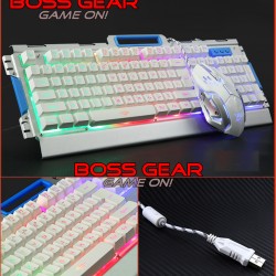 Gaming Keyboard and Mouse Combo,Backlit Keyboard and Mouse Set Rainbow LED Backlight with Mobile Phone Stand Holder + Mouse Pad k33 багц Gaming Keyboard and Mouse Combo,Backlit Keyboard and Mouse Set Rainbow LED Backlight with Mobile Phone Stand Holder + Mouse Pad k33 багц