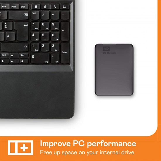 WD 1TB Elements Portable External Hard Drive HDD, USB 3.0, Compatible with PC, Mac, PS4 & Xbox