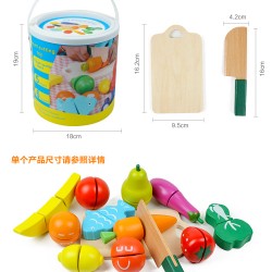 Хүүхдийн модон жимс, хүнсний ногоо хэрчдэг тоглоом Хүүхдийн модон жимс, хүнсний ногоо хэрчдэг тоглоом